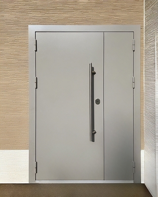 Полуторная дверь с длинной ручкой