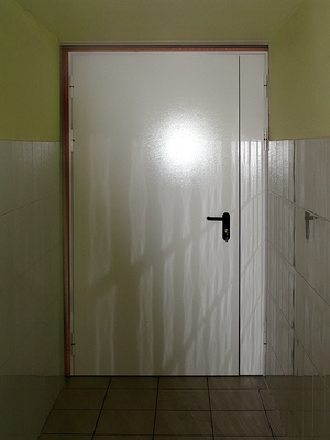 Огнезащитная белая дверь